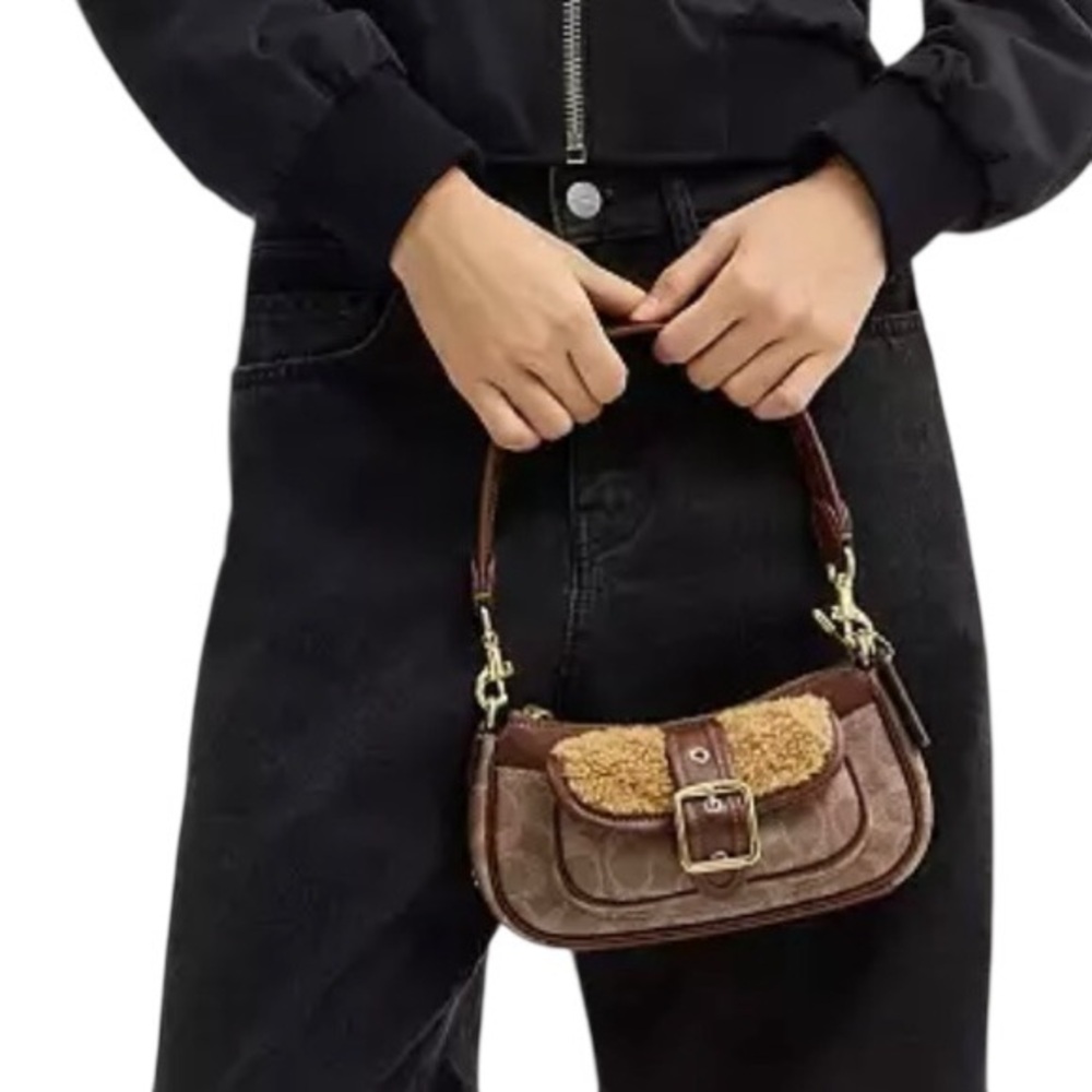 Coach Crossbody Ashton Mini Bag Vintage Brown CDB13 - Picture 3 of 8